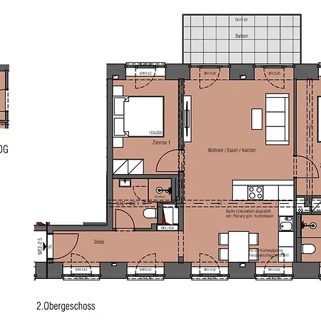 Prora - Mit Balkon, Meerblick Und Waschmaschine - Oase Apartamento